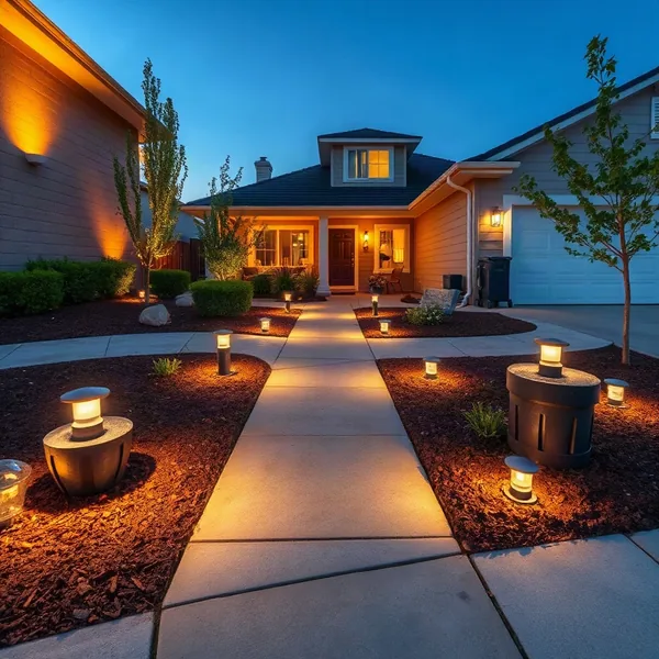Professional Landscape Lighting Installation in Yakima carried out by a licensed technician